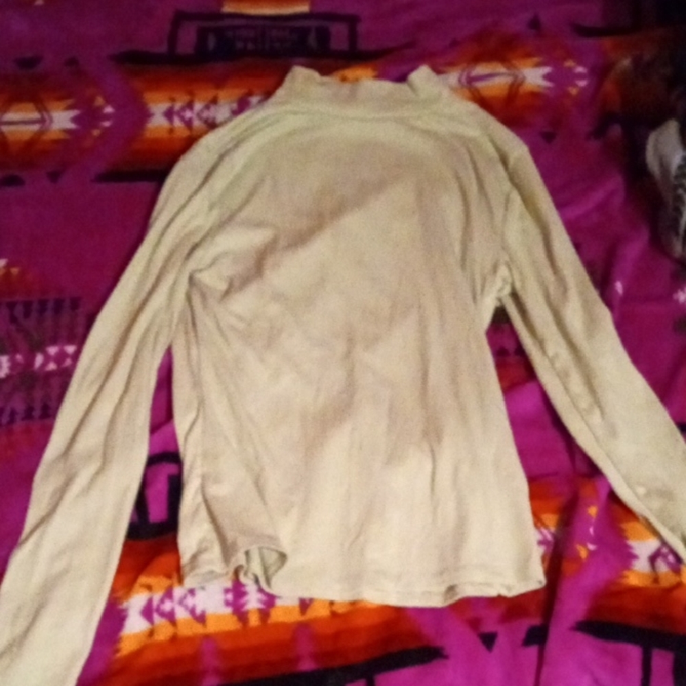 Women's Cream Long Sleeve Top